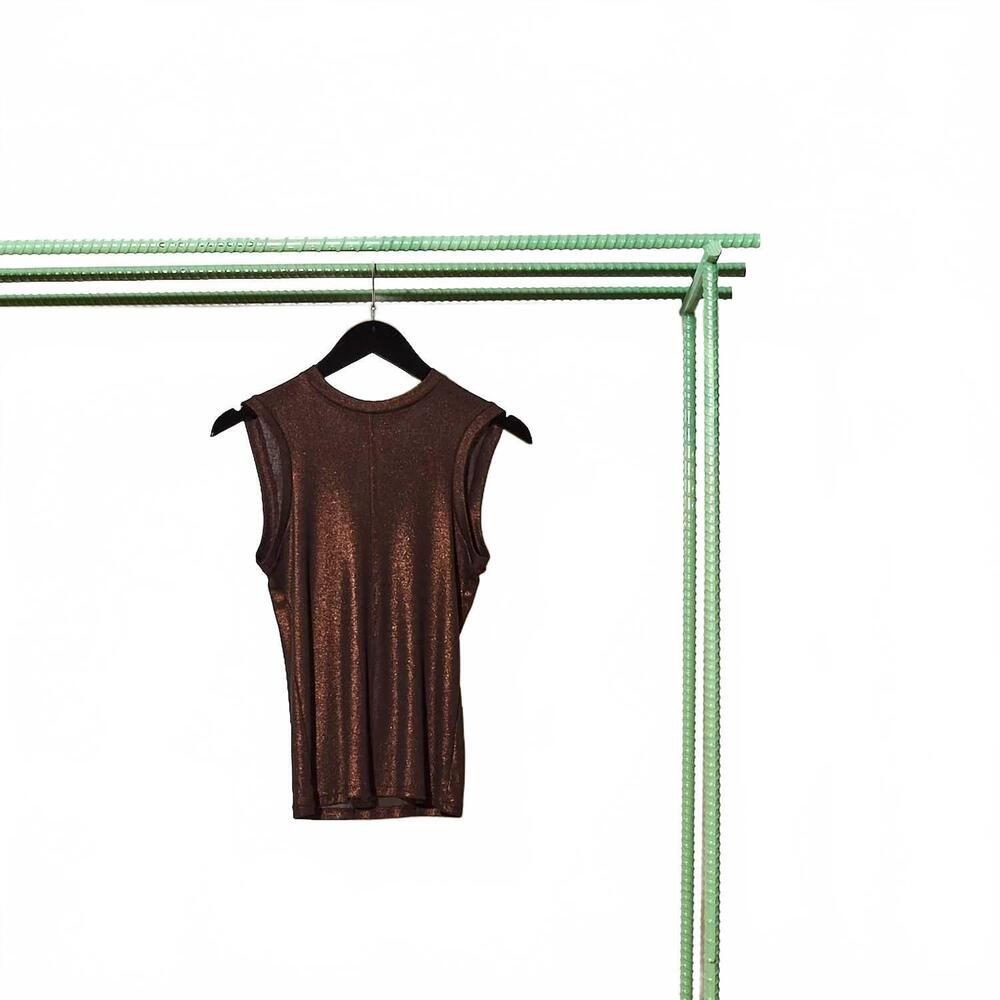 NEW WE WERE ONCE FIENDS women's muscle tank top in copper